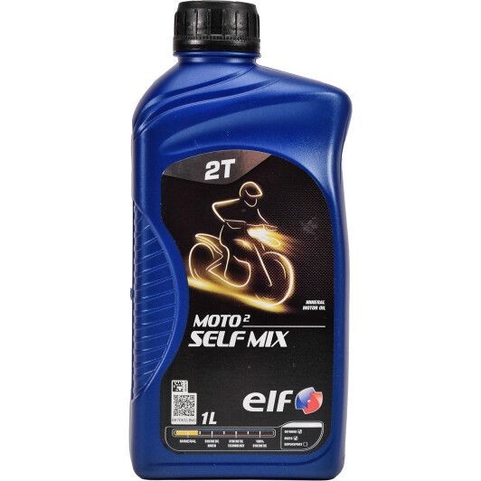 Олива моторна ELF Moto 2 Self Mix 2T, мінеральна, 1 л (194963)